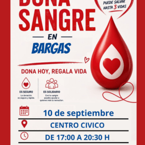 Bargas acogerá una nueva jornada de donación de sangre el próximo 10 de septiembre