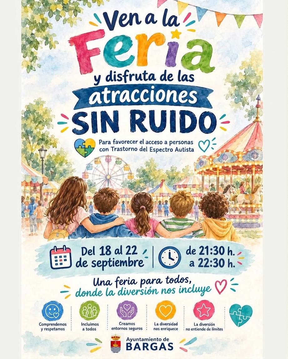 Ven a la Feria y disfruta de las atracciones SIN RUIDO