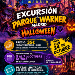 👻 EXCURSIÓN AL PARQUE WARNER MADRID – HALLOWEEN 🎢