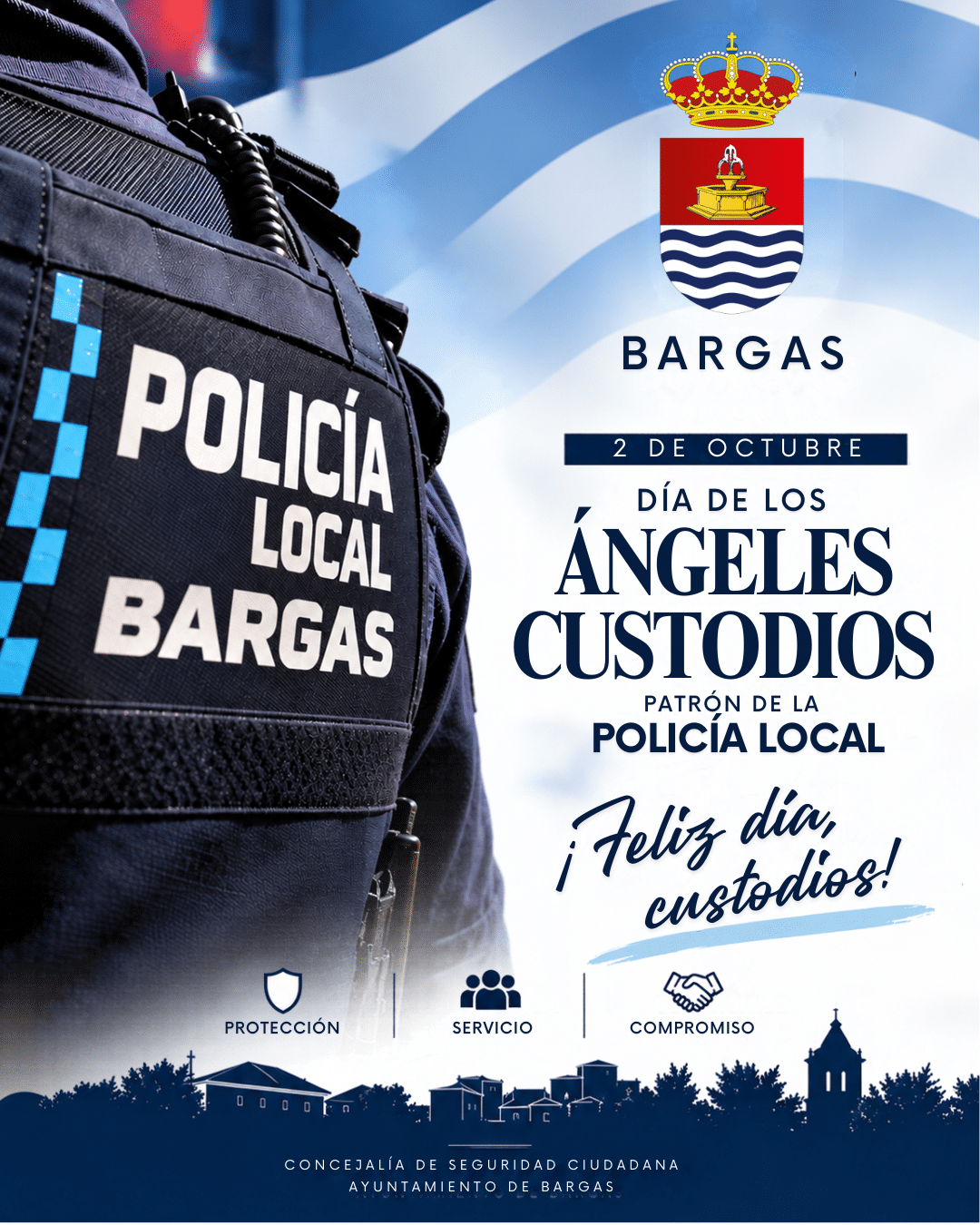 Bargas celebra el Día de los Ángeles Custodios, patrón de la Policía Local