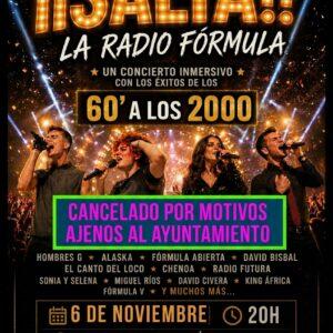 ‼️CANCELADO | Concierto: «¡Salta! La Radio Fórmula»
