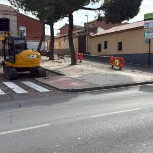 Inicio de las obras de la reforma de espacio público para dársena de autobuses en la Plaza Marirramos